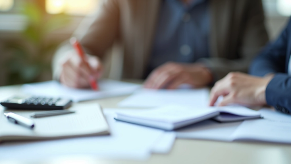 Tabulka s čísly a kalkulačkou na kancelářském stole